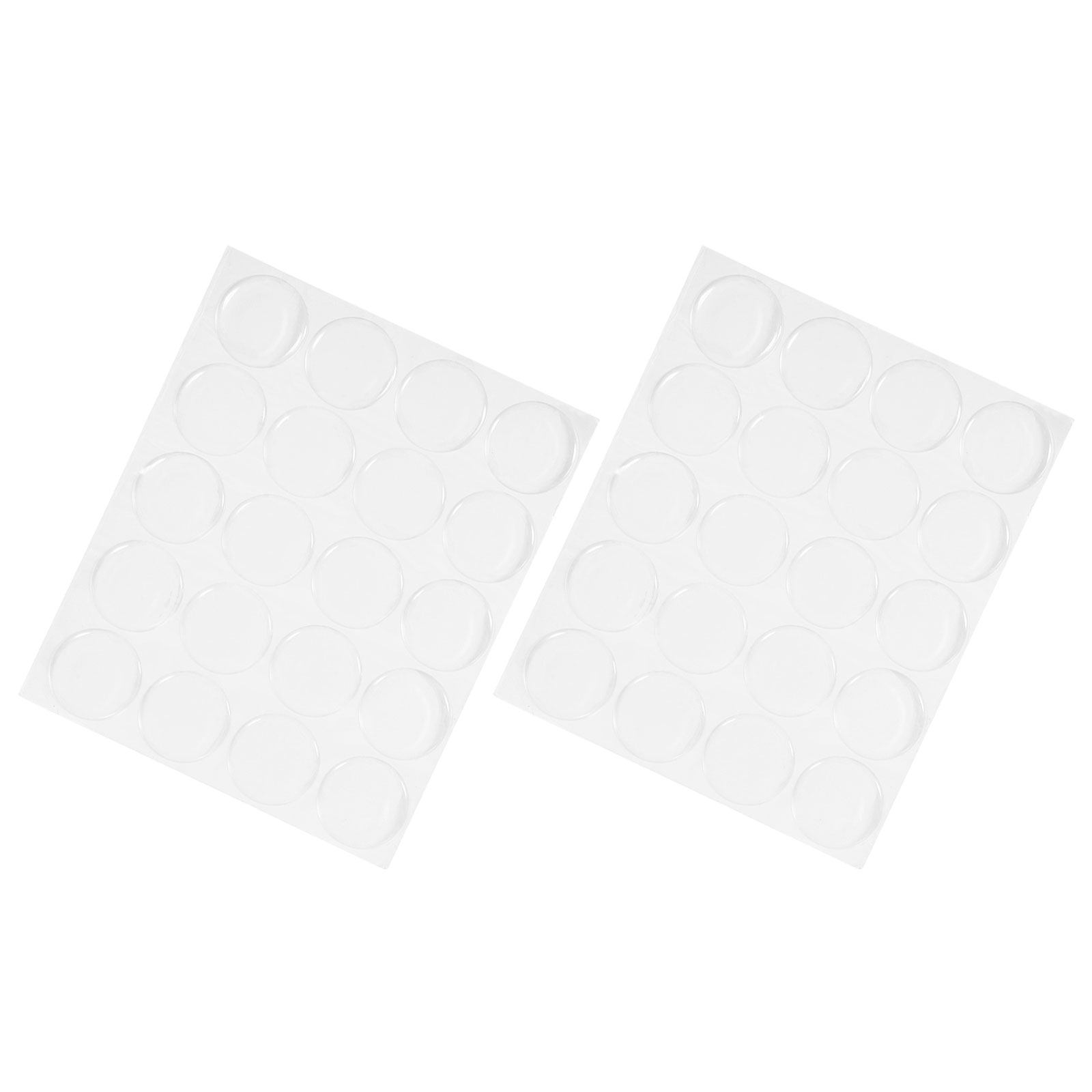 Plastic Dome Clear - 40 sztuk przezroczystych okrągłych naklejek z